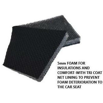 Universal 60/25 Airbag Front Seat Cover Nobody Rides For Free - Red