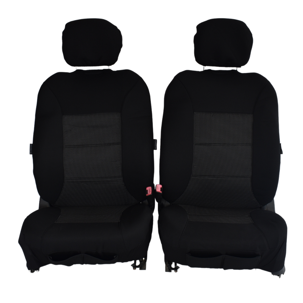 Universal Premium Front Seat Covers Size 30/35 | Black