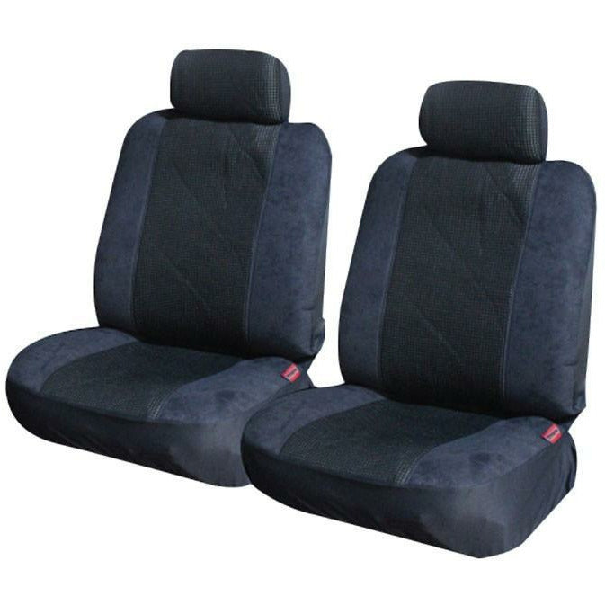 Prestige Suede Rear Seat Covers - Universal Size 06/08H Grey