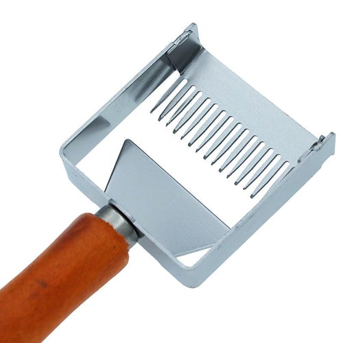 Uncapping Fork Iron Honeycomb Honey Scraper Wooden Handle Beekeeping Tools