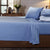 Royal Comfort 250TC Organic 100% Cotton Sheet Set 4 Piece Luxury Hotel Style - Double - Indigo