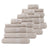 Royal Comfort 20 Piece Cotton Bamboo Towel Bundle Set 450GSM Luxurious Absorbent - Beige