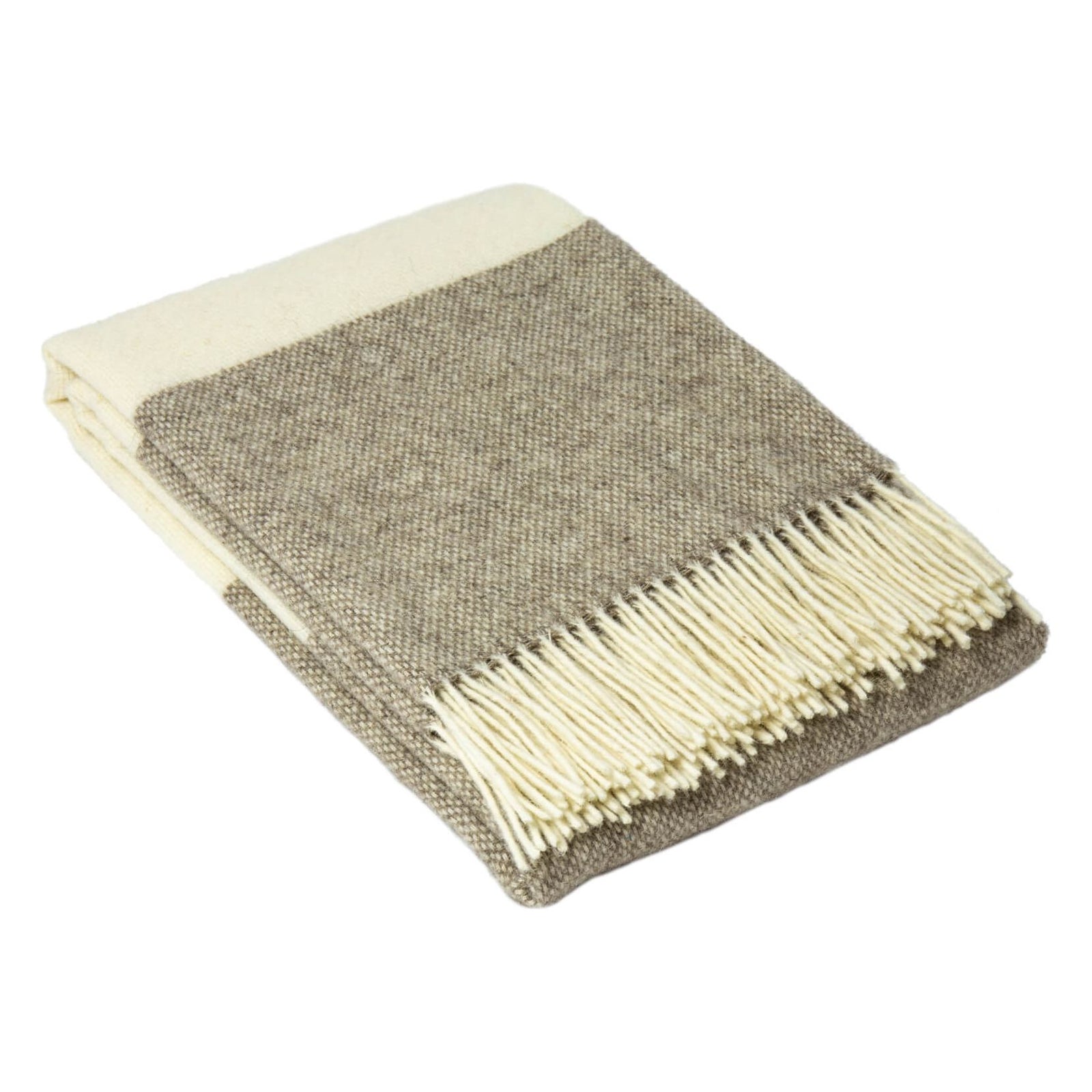 Brighton Throw - 100% NZ Wool -  Stone