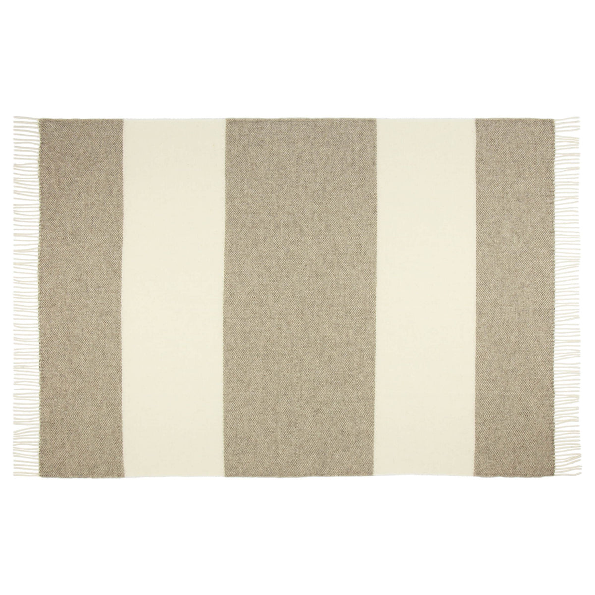 Brighton Throw - 100% NZ Wool -  Stone