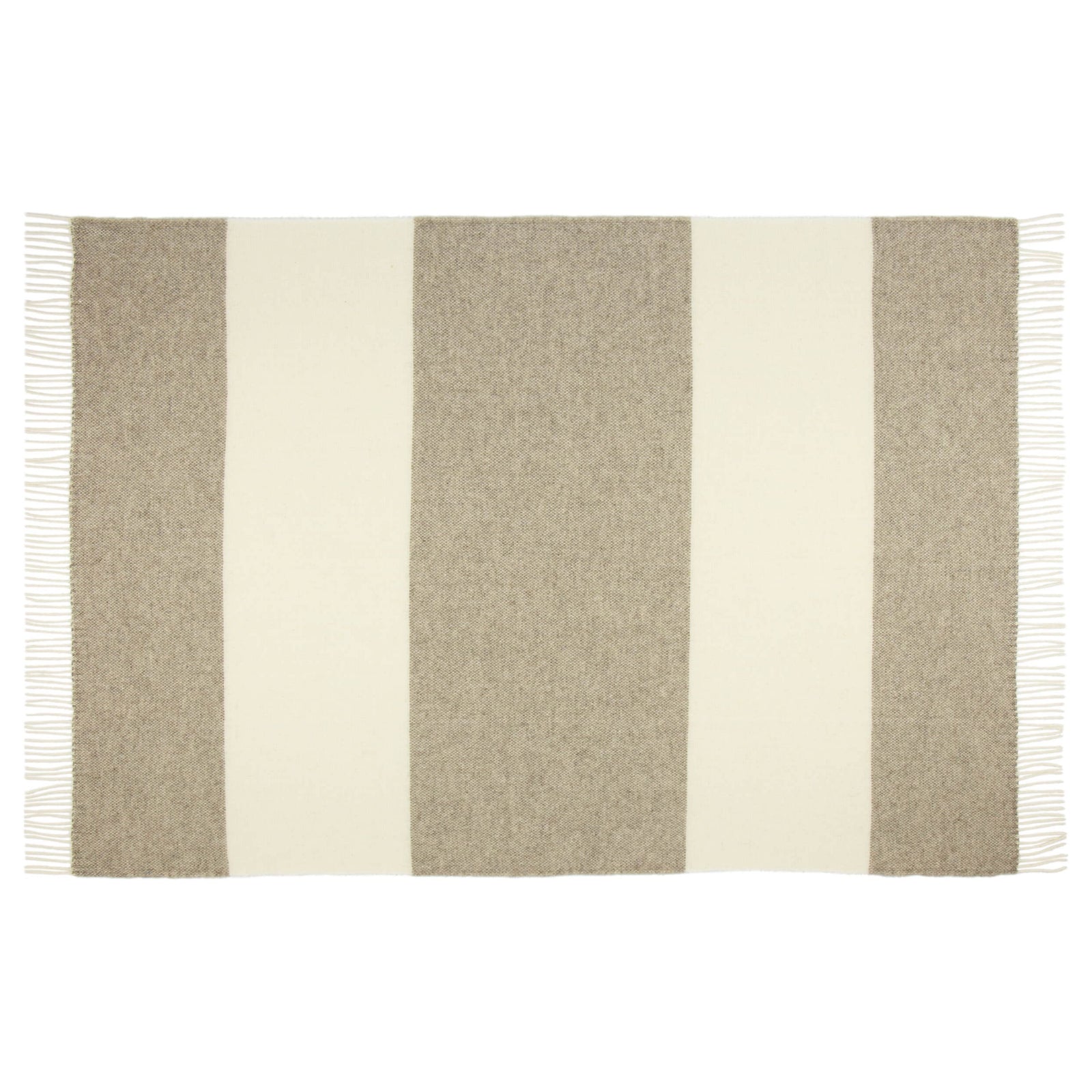 Brighton Throw - 100% NZ Wool -  Stone