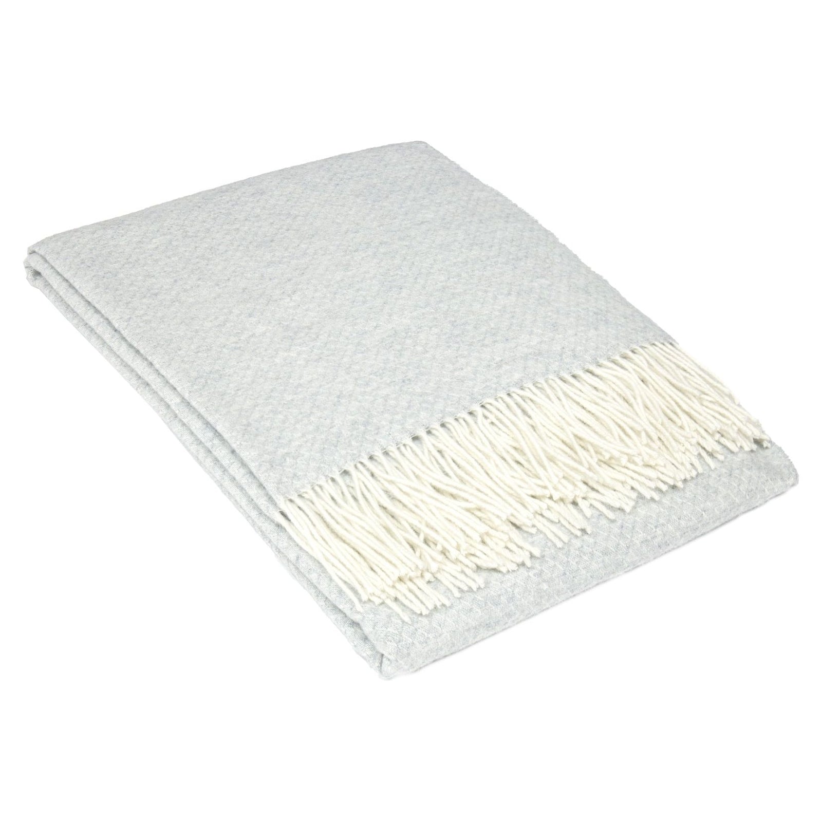Chiswick Throw - Merino Wool/Cashmere - Light Grey