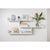 ZURICH MULTI LEVEL SHELF KIT (WHITE)