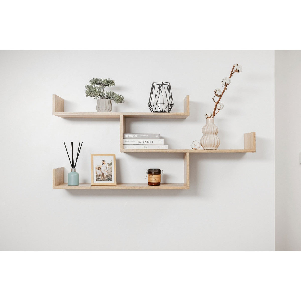 ZURICH MULTI LEVEL SHELF KIT (OAK)