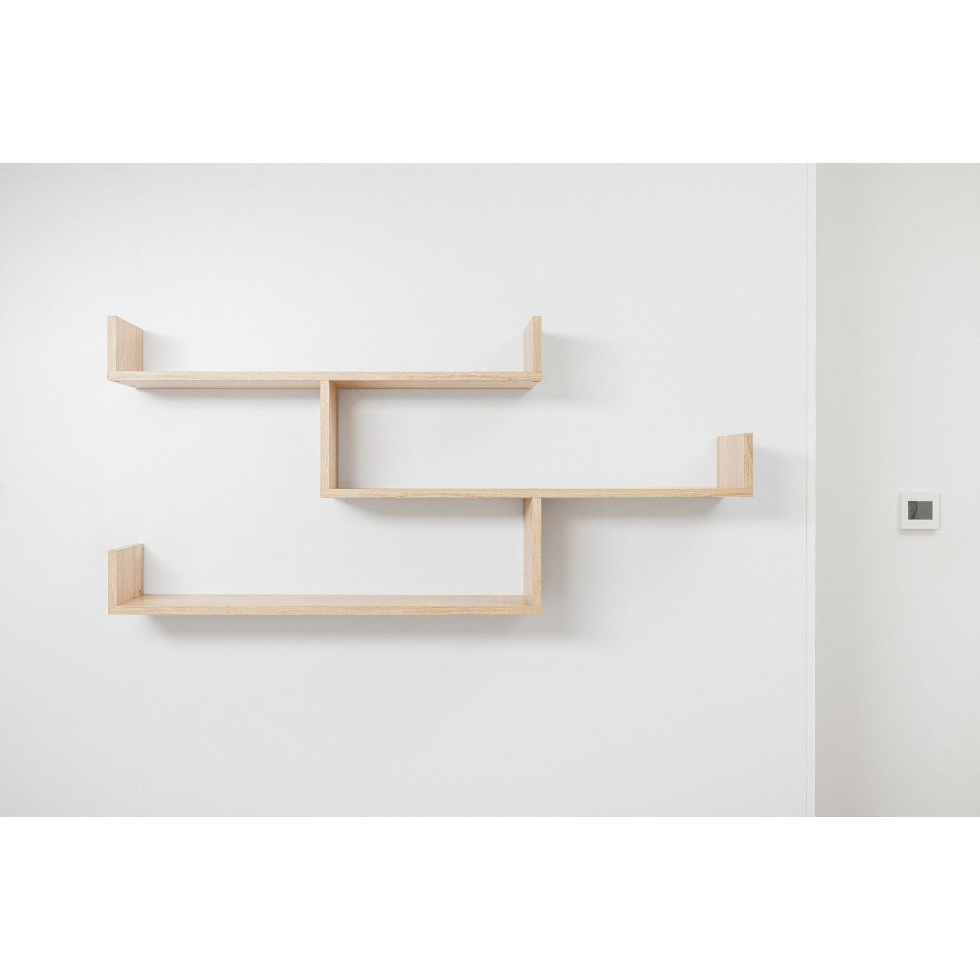 ZURICH MULTI LEVEL SHELF KIT (OAK)