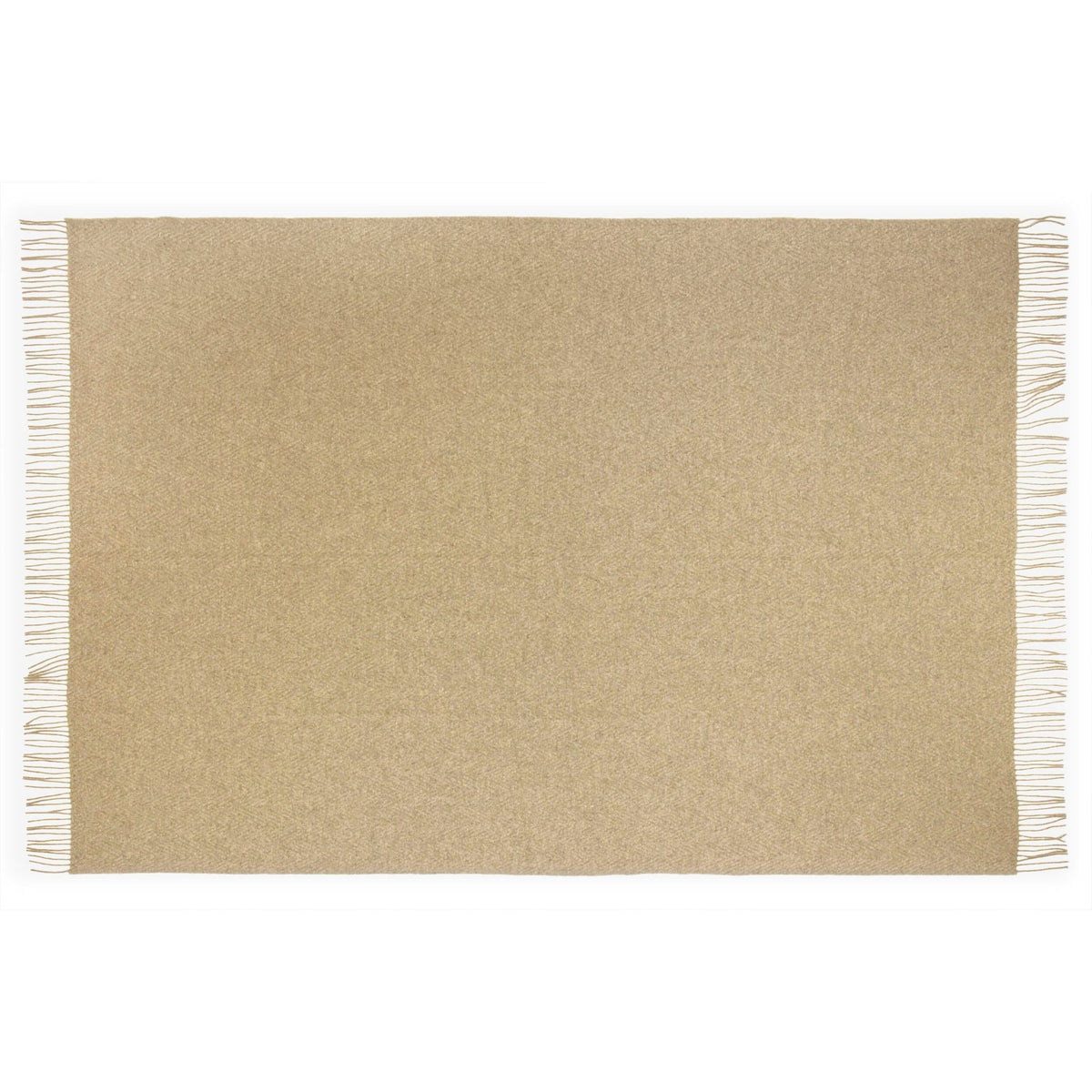 Hampton Throw - Merino Wool Blend - Camel