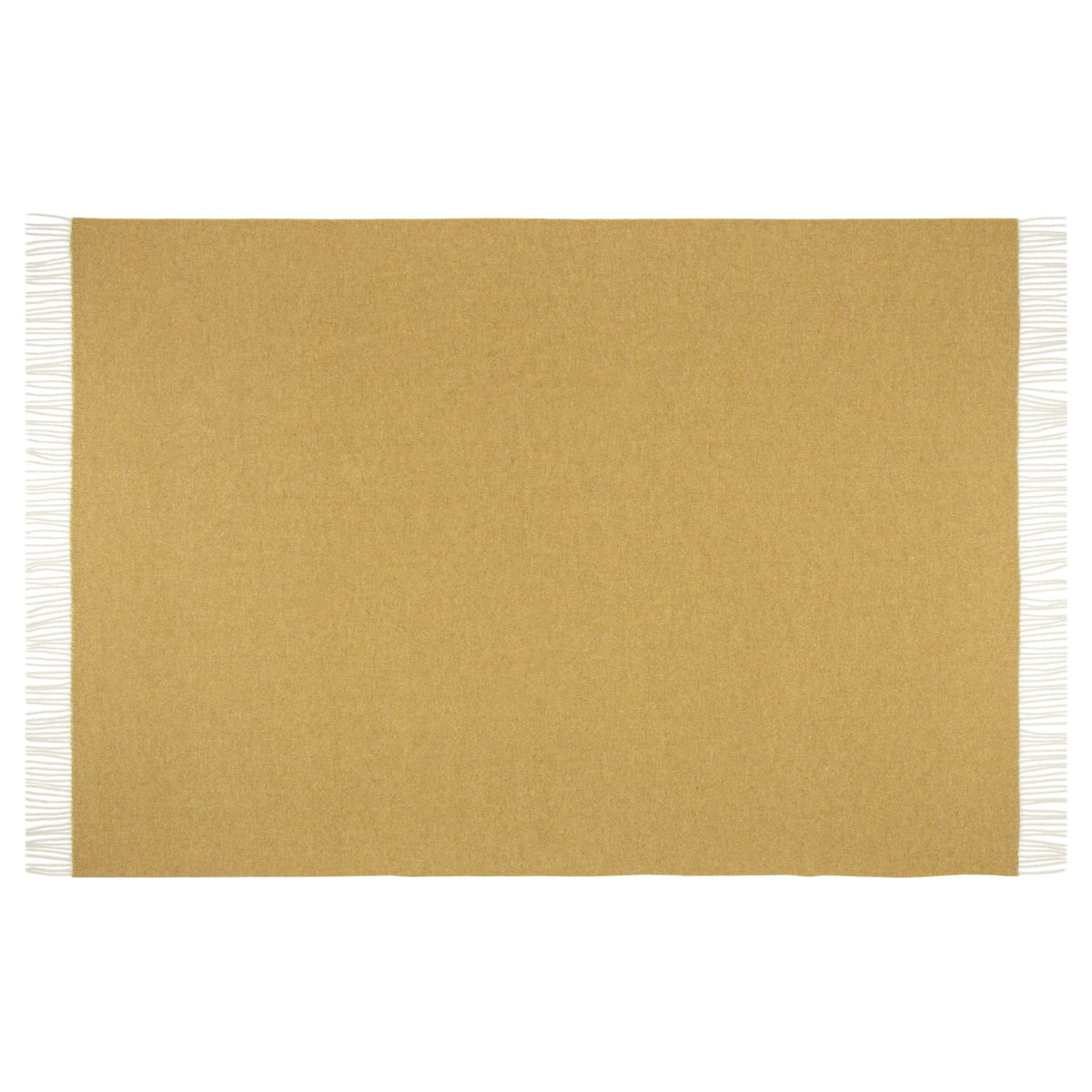 Hampton Throw - Merino Wool Blend - Ochre