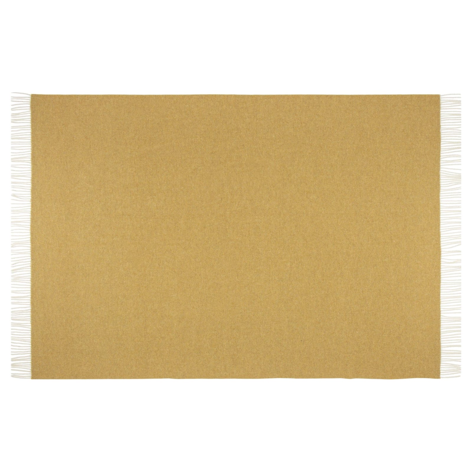 Hampton Throw - Merino Wool Blend - Ochre