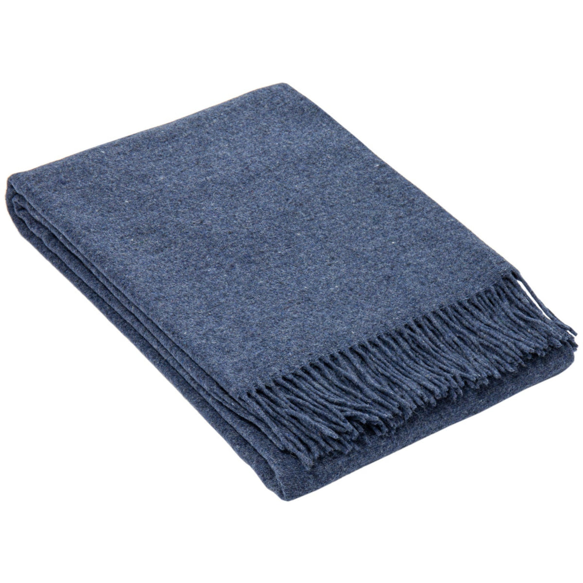 Oxford Throw - Merino Wool Blend - Navy