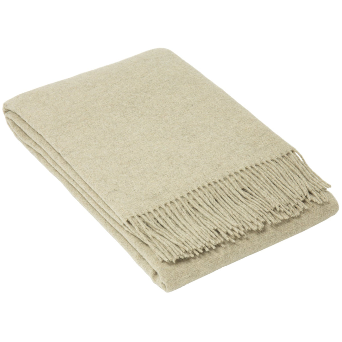 Oxford Throw - Merino Wool Blend - Stone