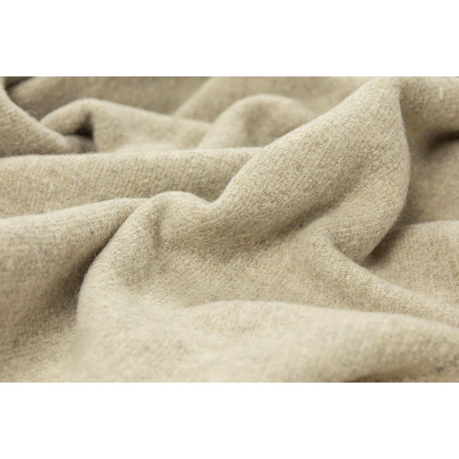 Oxford Throw - Merino Wool Blend - Stone