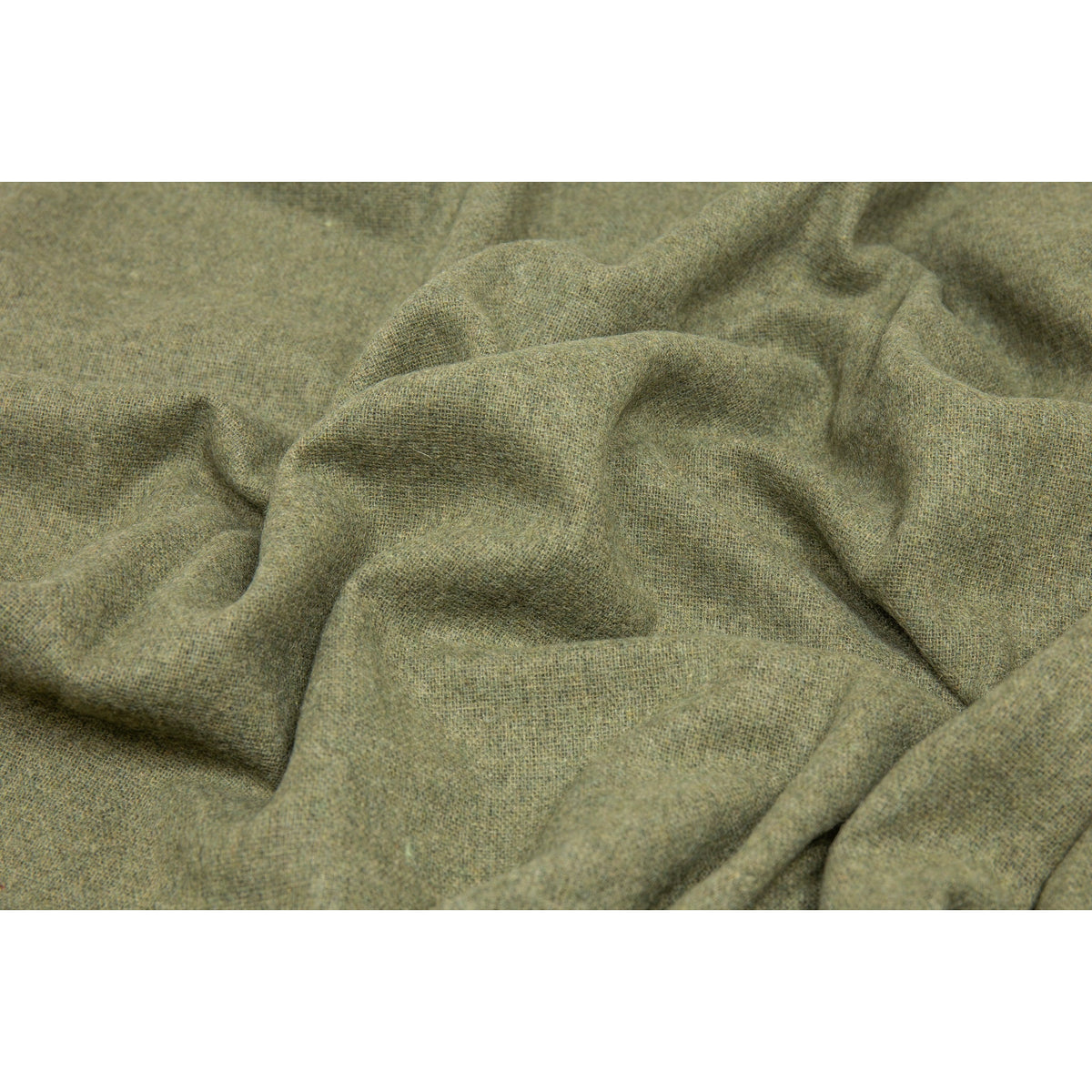 Paddington Throw - Fine Wool Blend - Olive
