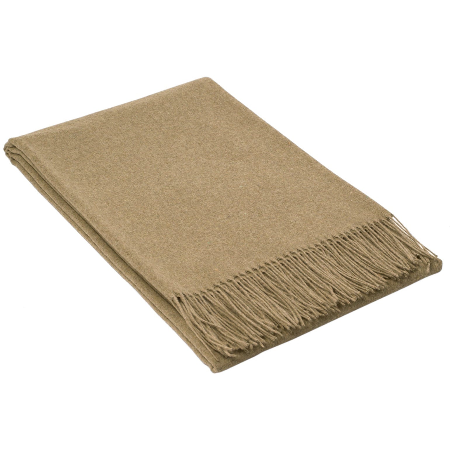 Paddington Throw - Fine Wool Blend - Camel