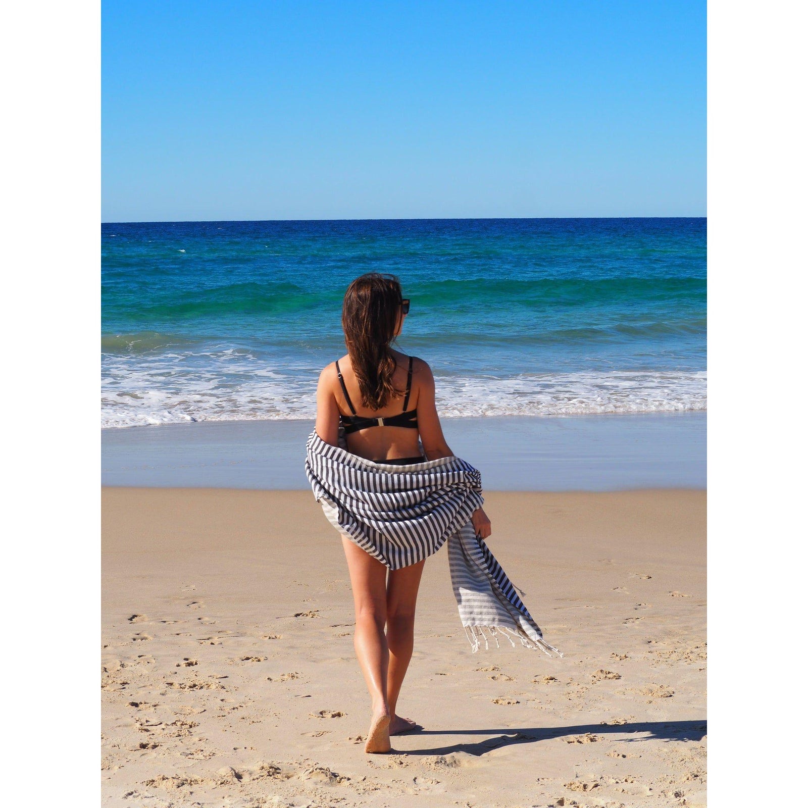 PORTSEA TURKISH COTTON TOWEL - MIDNIGHT