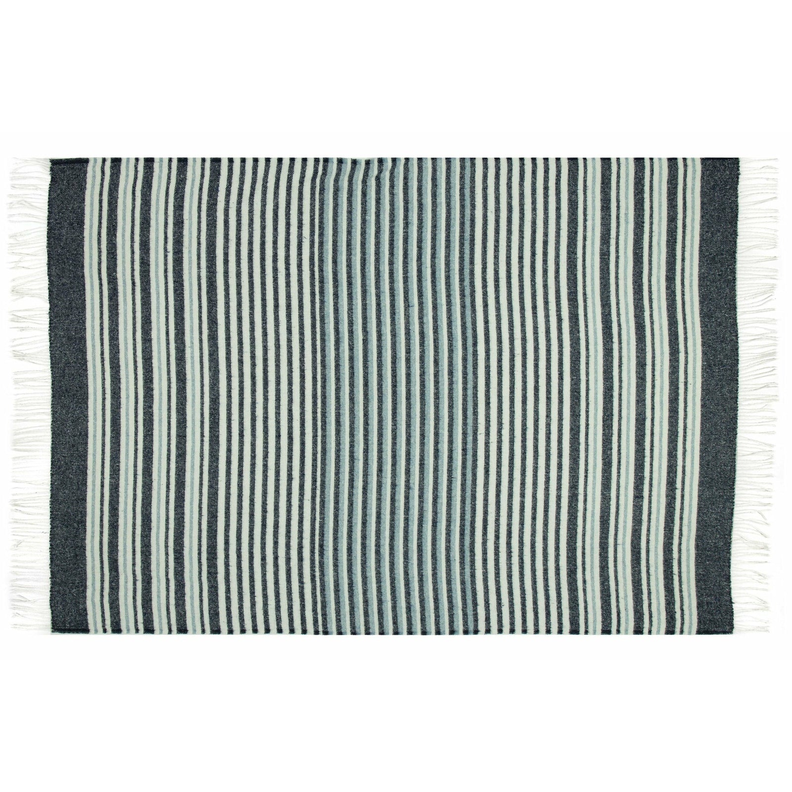 Richmond Throw - Reclaimed Wool Blend - Navy