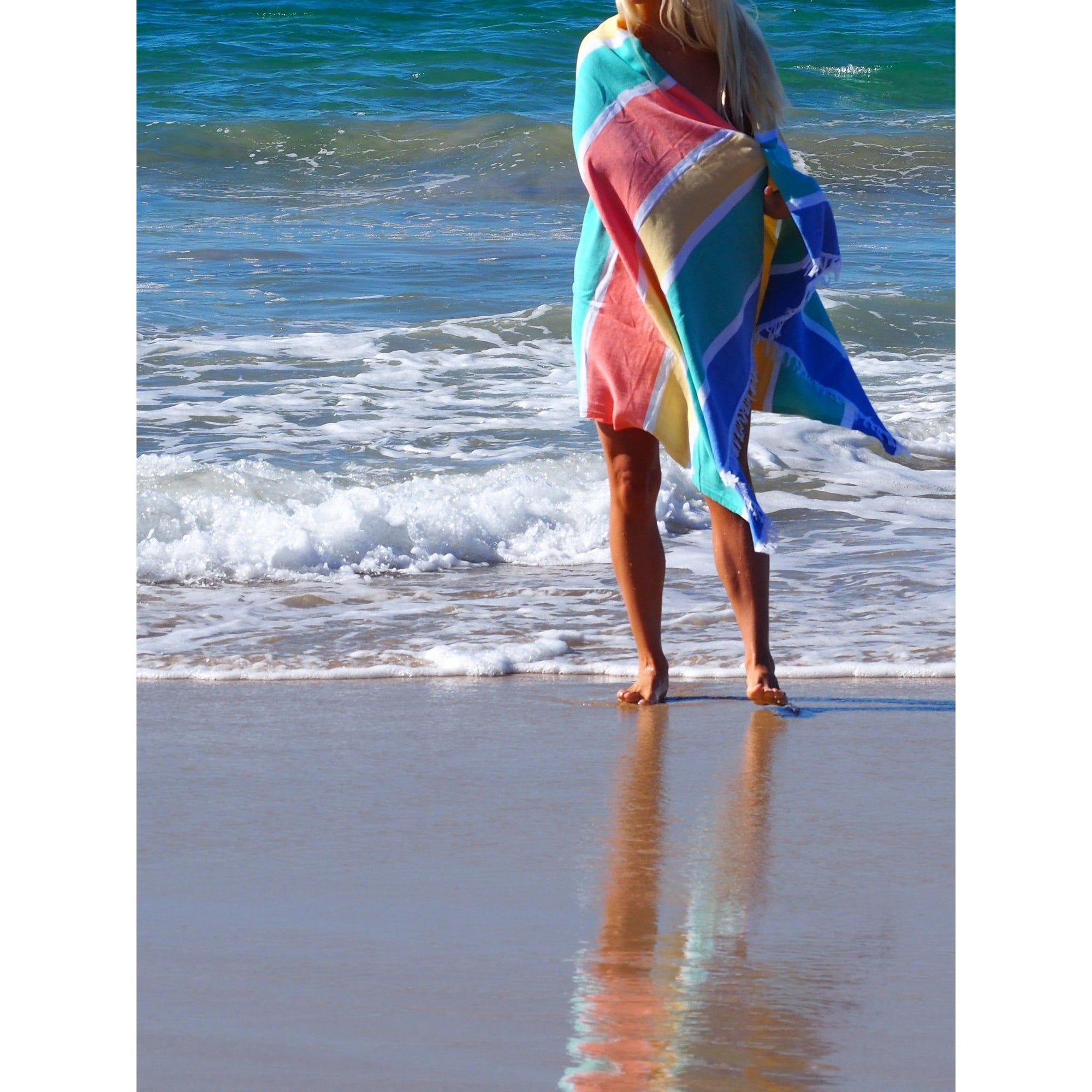 SORRENTO TURKISH COTTON TOWEL - TROPICAL