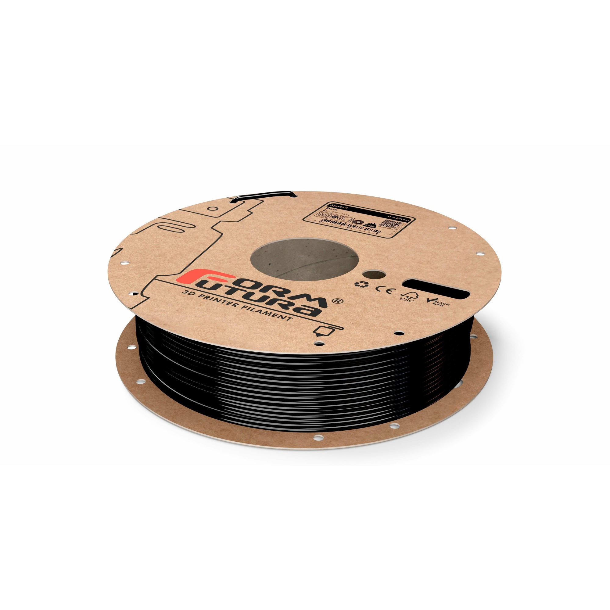 ASA Filament ApolloX 1.75mm Black 4500 gram 3D Printer Filament