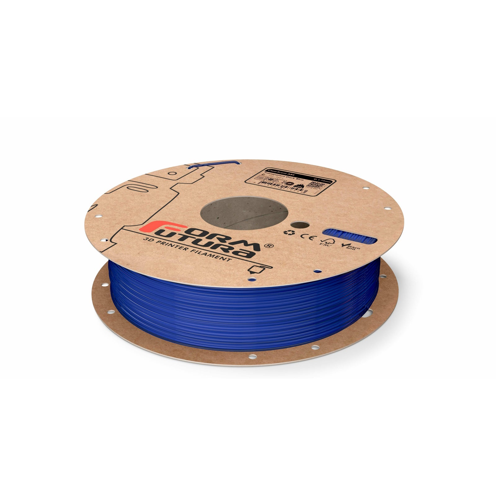 ABS Filament ClearScent ABS 1.75mm Transparent Dark Blue 750 gram 3D Printer Filament