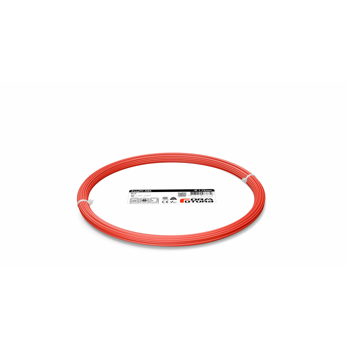 ABS Filament EasyFil ABS 1.75mm Red 50 gram 3D Printer Filament