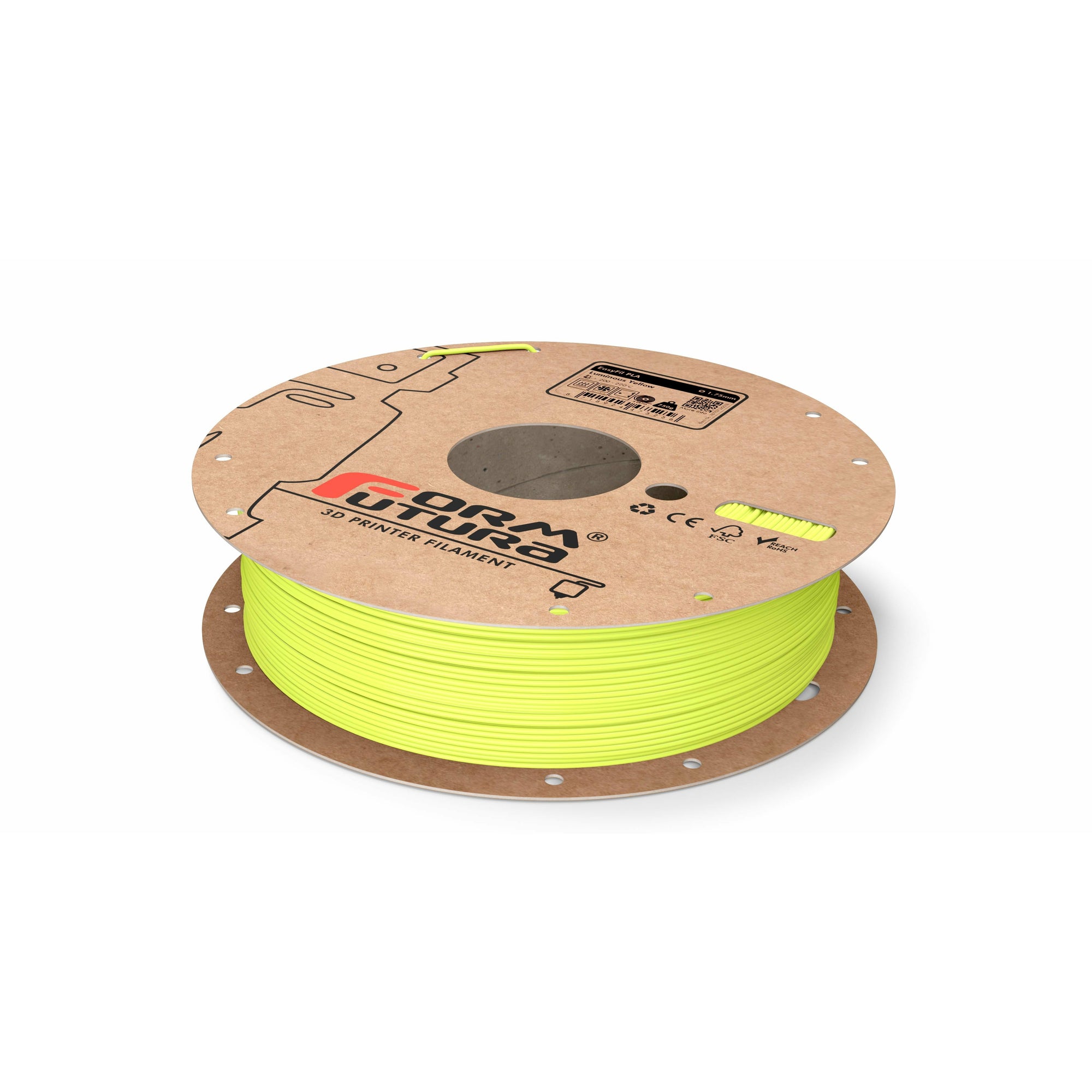 PLA Filament EasyFil PLA 1.75mm Luminous Yellow 750 gram 3D Printer Filament