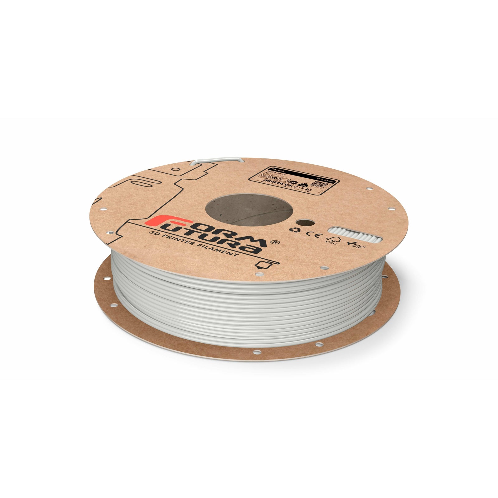 ASA Filament ApolloX 2.85mm Light Grey 4500 gram 3D Printer Filament