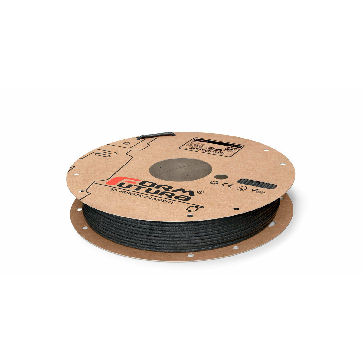 Carbon Fibre PETG Filament CarbonFil 2.85mm Black 2300 gram 3D Printer Filament
