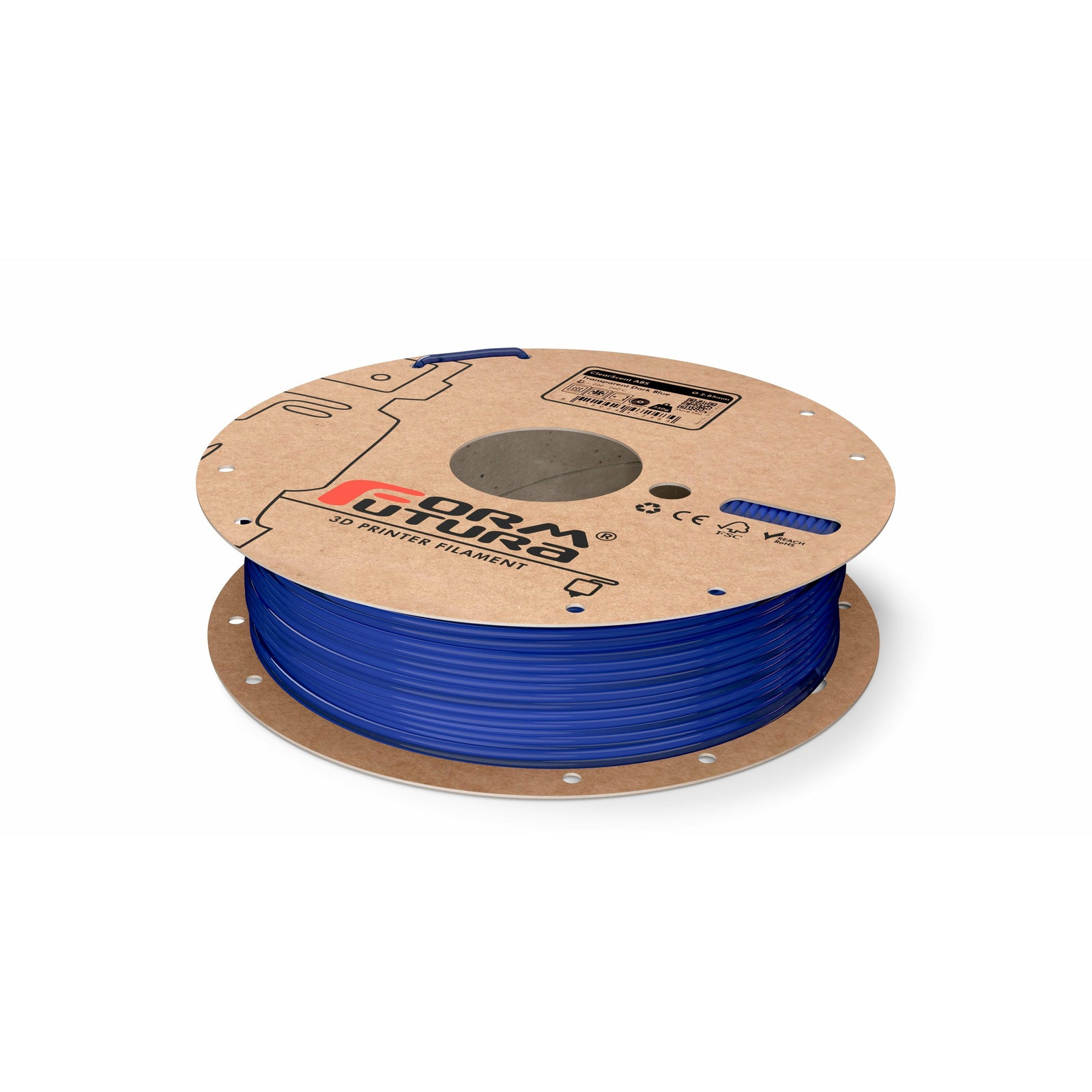 ABS Filament ClearScent ABS 2.85mm Transparent Dark Blue 750 gram 3D Printer Filament