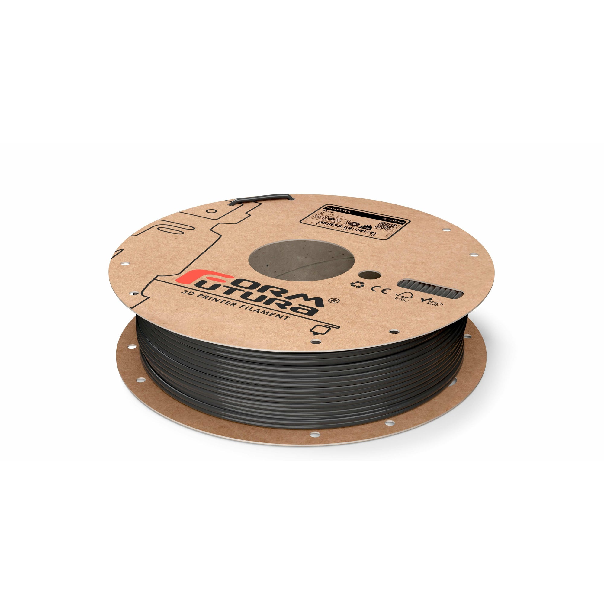 PLA Filament EasyFil PLA 2.85mm Black 2300 gram 3D Printer Filament