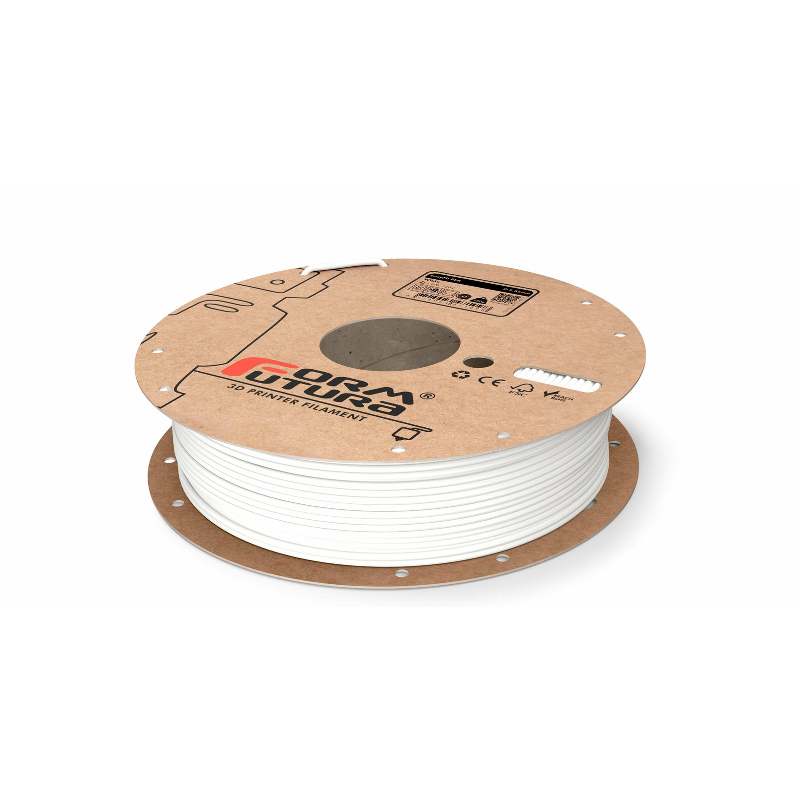 PLA Filament EasyFil PLA 2.85mm White 2300 gram 3D Printer Filament