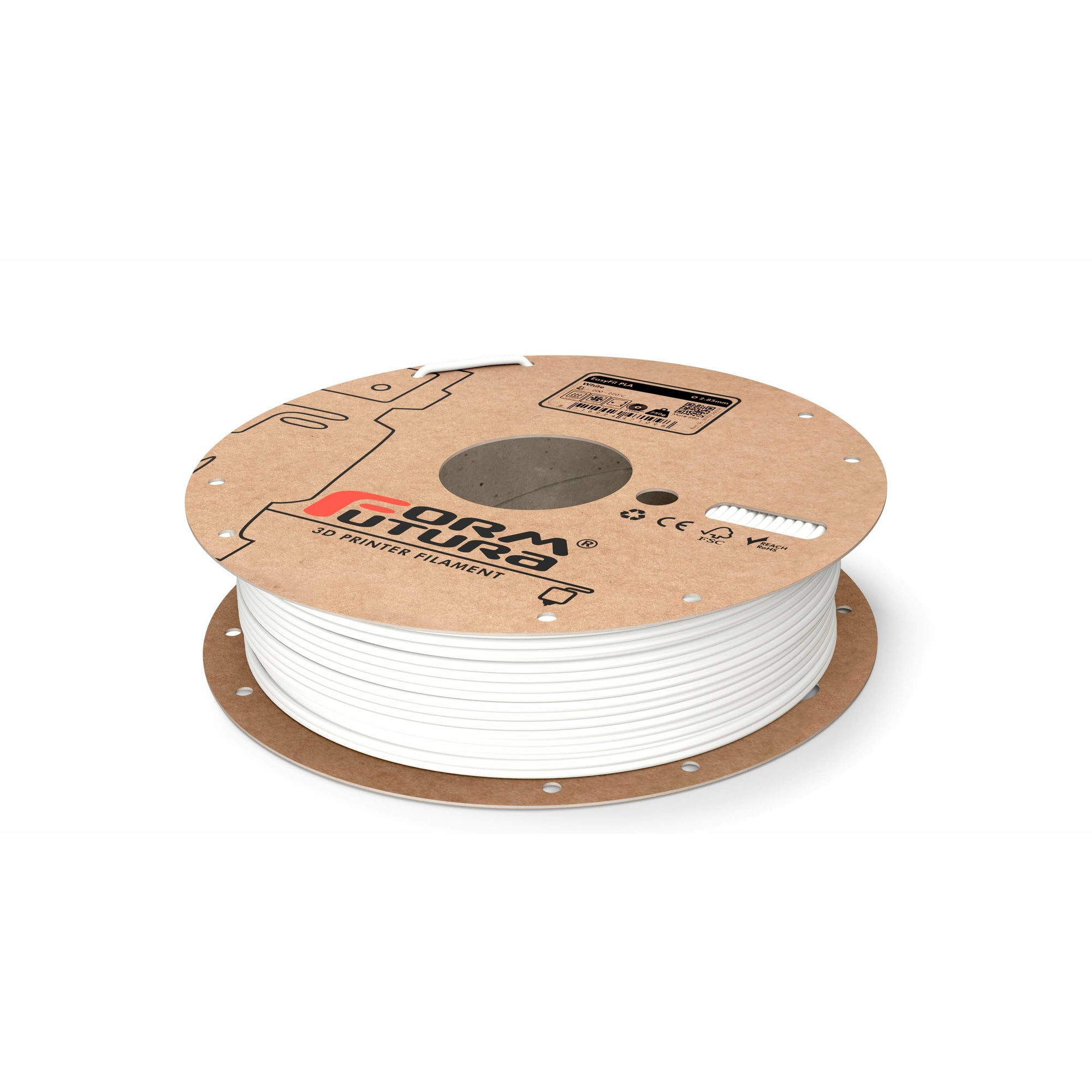 PLA Filament EasyFil PLA 2.85mm White 2300 gram 3D Printer Filament
