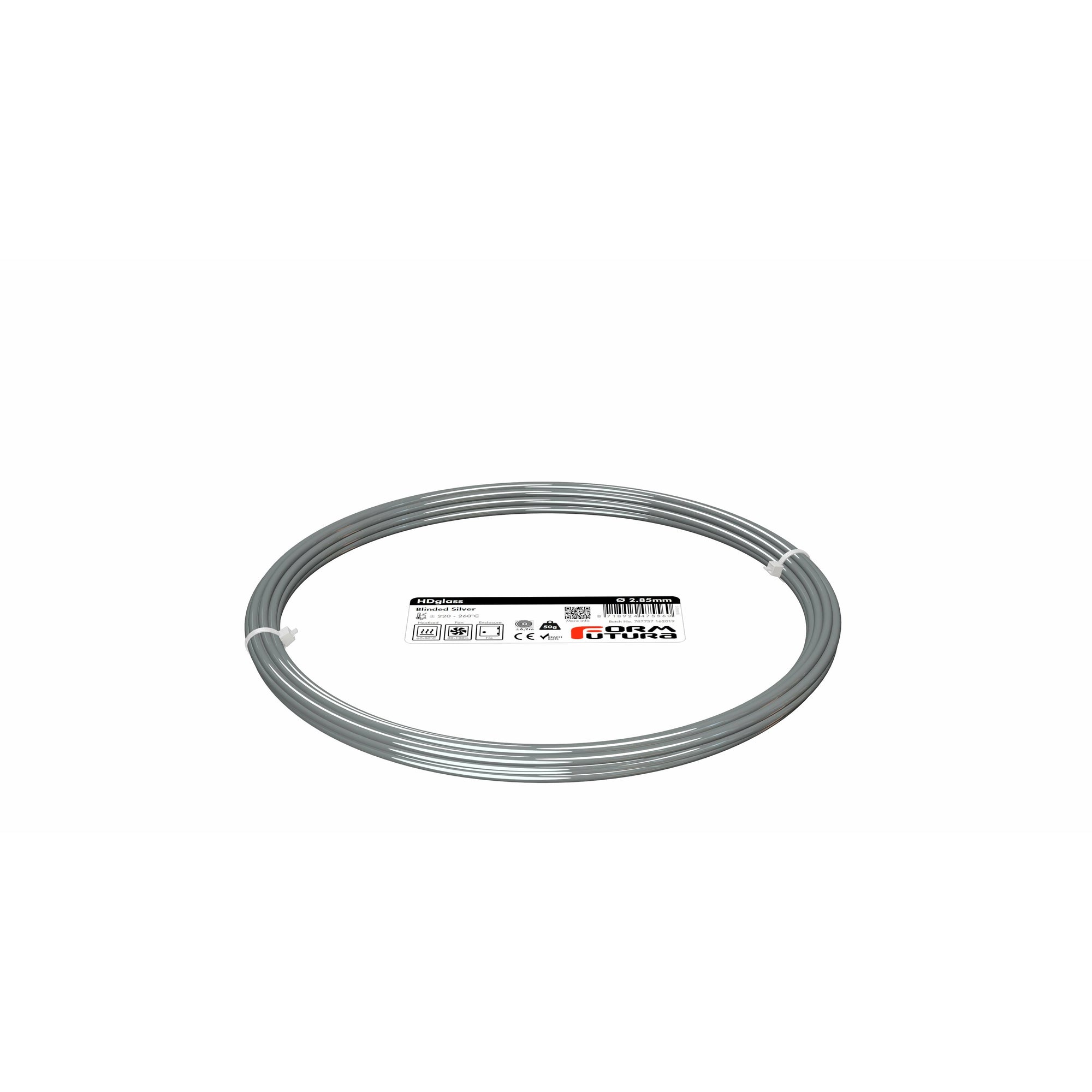 PETG Filament HDglass 2.85mm Blinded Silver 50 gram 3D Printer Filament