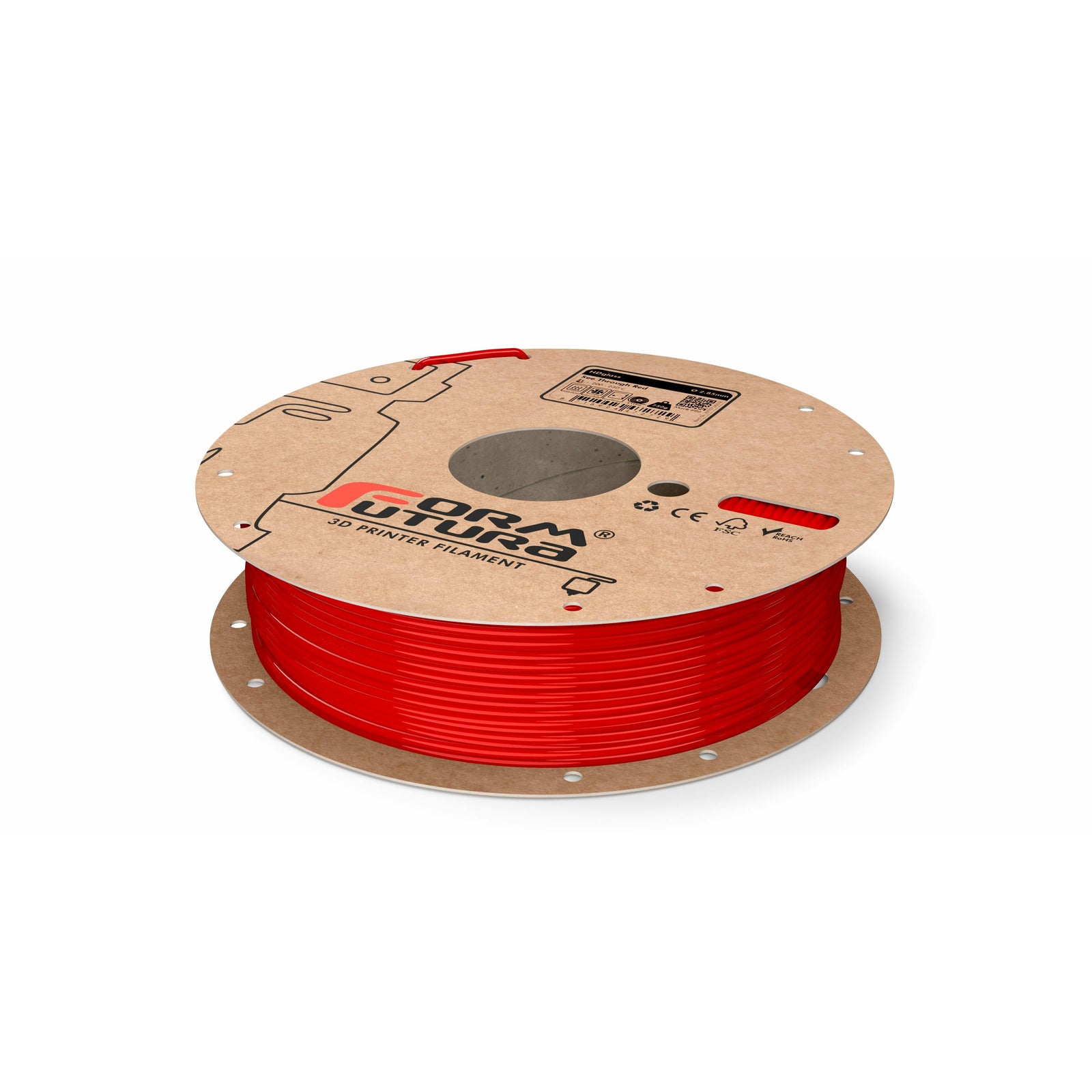 PETG Filament HDglass 2.85mm See Through Red 750 gram 3D Printer Filament