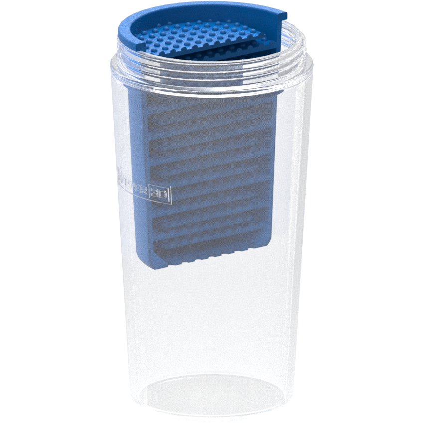 PLA Filament Copper 3D PLActive - Innovative Antibacterial 2.85mm 750gram Sky Blue Color 3D Printer Filament