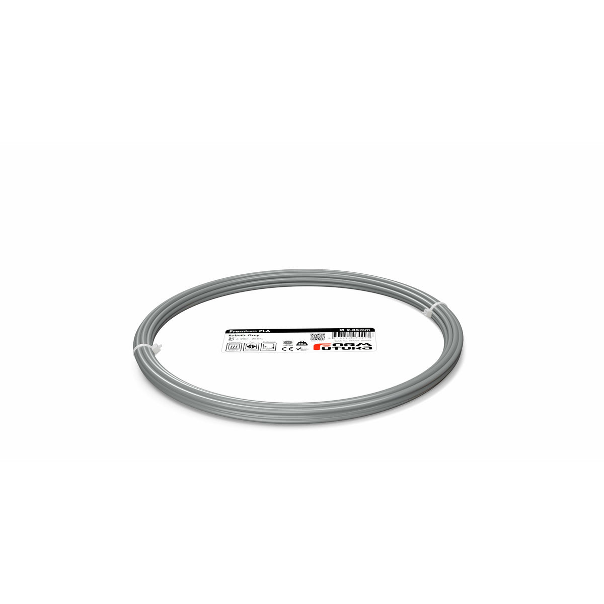 PLA 3D Printer Filament Premium PLA 2.85mm Robotic Grey 50 gram