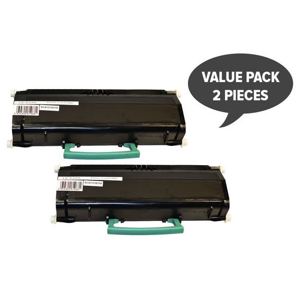 2 x E260 Black Generic Toner Cartridge