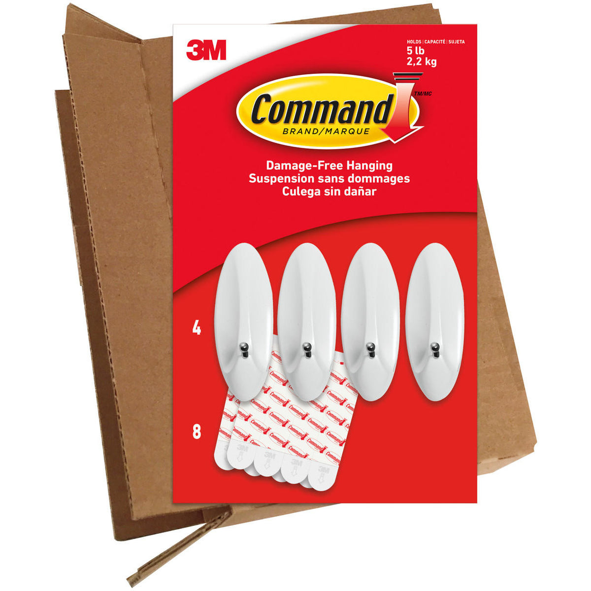 Command GP069-4NA Value Pack Large Wire Hooks 4PK