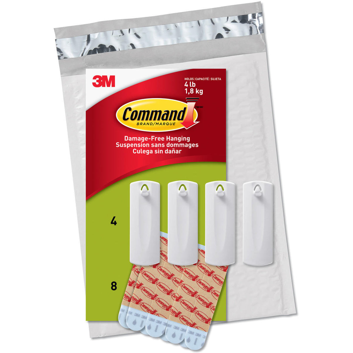 Command Sawtooth Picture Value Pack, 4 Hangers and 8 Strips, PH040-4NA