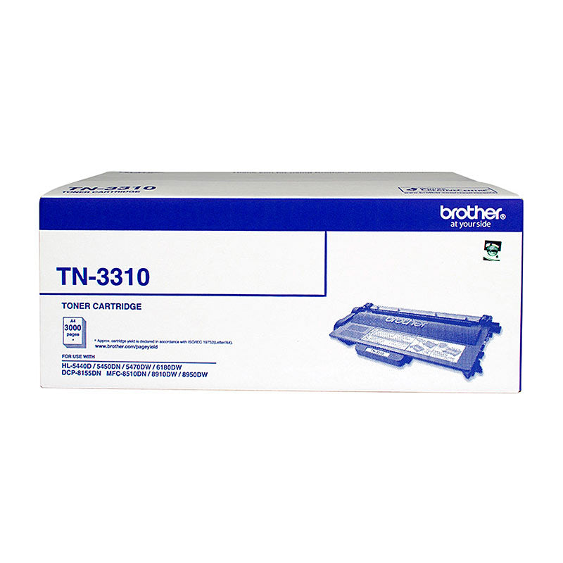 Brother TN-3310 Mono Laser Toner - Standard -HL-5440D/5450DN/5470DW/6180DW &amp; MFC-8510DN/8910DW/8950DW &amp; DCP-8155DN-up to 3000 pages