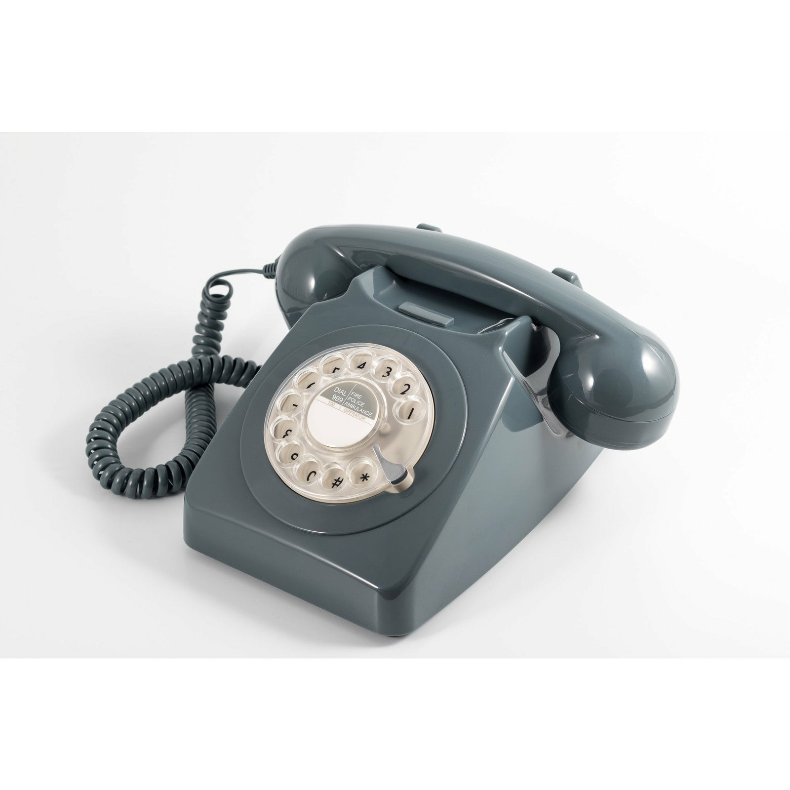 GPO RETRO GPO 746 ROTARY TELEPHONE - GREY