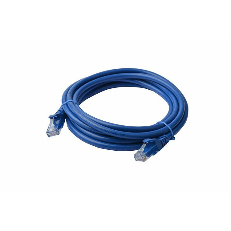 8WARE Cat6a UTP Ethernet Cable 3m Snagless Blue