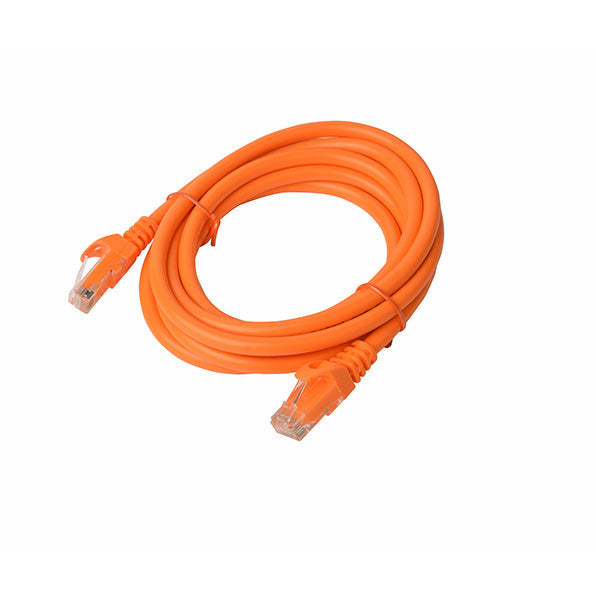 8WARE Cat6a UTP Ethernet Cable 3m Snagless Orange