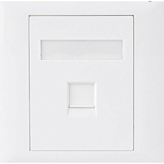 ASTROTEK CAT5e RJ45 Wall Face Plate 86x86mm 1 Port Socket Kit