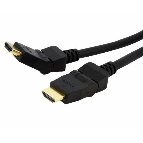 ASTROTEK HDMI Cable 2m - v1.4 19 pins Type A Male to Male 180 Degree Swivel Type 30AWG Gold Plated Nylon sleeve RoHS CBAT-HDMI-MM-2 CBHDMI-2MHS