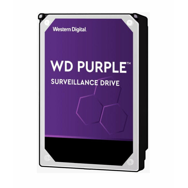 WESTERN DIGITAL Digital WD Purple 1TB 3.5\&#39; Surveillance HDD 5400RPM 64MB SATA3 6Gb/s 110MB/s 180TBW 24x7 64 Cameras AV NVR DVR 1.5mil MTBF