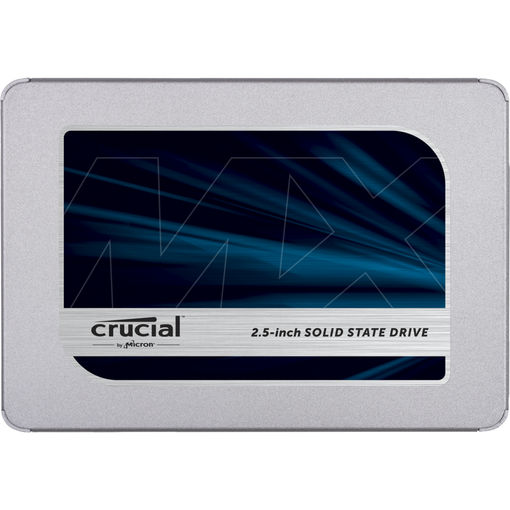 MICRON (CRUCIAL) MX500 500GB 2.5" SATA SSD - 3D TLC 560/510 MB/s 90/95K IOPS Acronis True Image Cloning Software 7mm w/9.5mm spacer