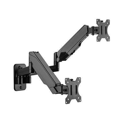 Brateck Dual Monitor Wall Mounted Gas Spring Monitor Arm 17&quot;-32&quot;,Weight Capacity (per screen)8kg
